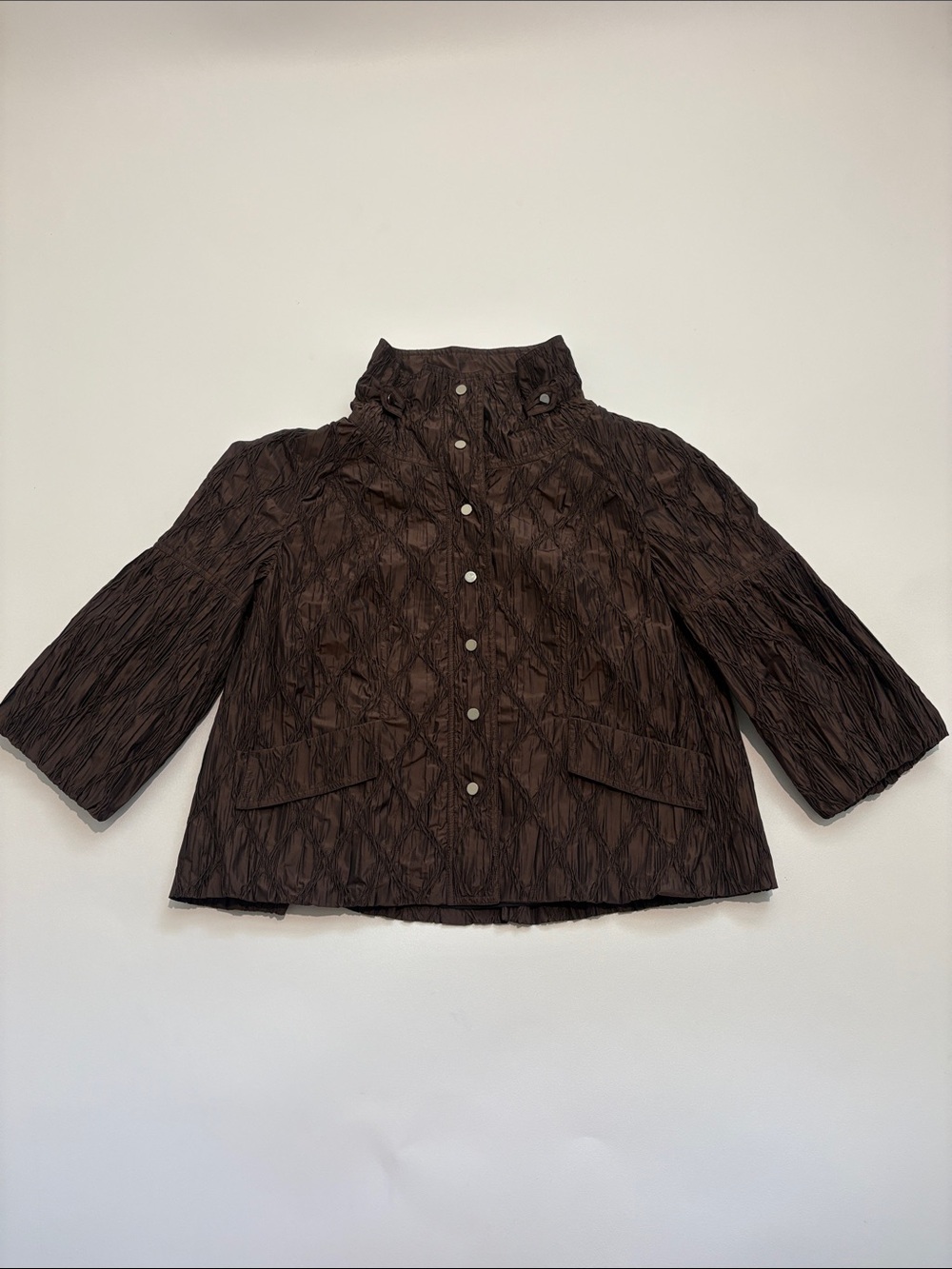 Carlisle Dark Brown Textured Short Jacket
